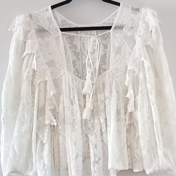 ANTHROPOLOGIE FOREVER THAT GIRL cotton lace top - Picture 9 of 14